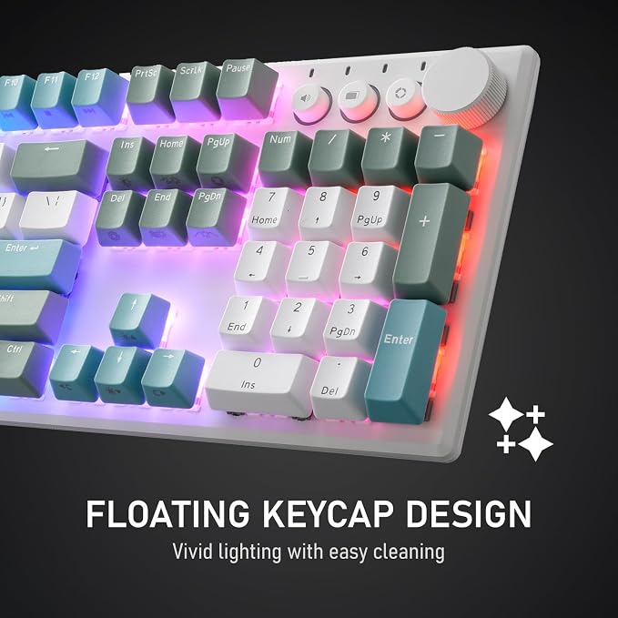iRocks K74R Wireless RGB Illuminated Mechanical Gaming Keyboard, Hot-Swappable - Image 7
