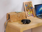 Cable Management Box, Hand-Woven Water Hyacinth Decorative Cord Organizer - Image 8
