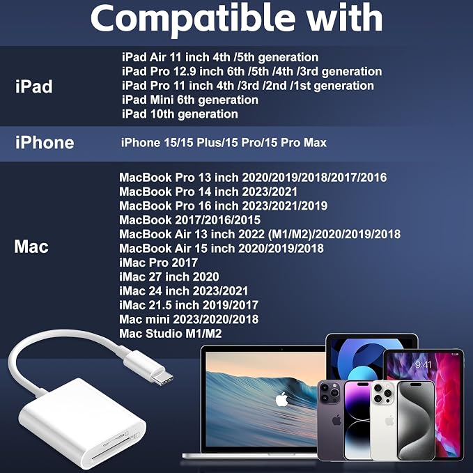 SD Card Reader for iPhone 15/16/iPad/MacBook - Image 7