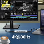 USB C HUB, USB C Adapter 11 in 1 Dongle - Image 3
