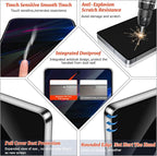 3 Pack Galaxy S25 Ultra Privacy Anti spy Screen Protector, 9H Hardness Tempered - Image 5