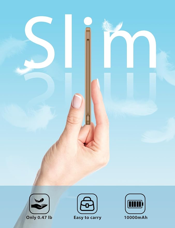 10000mAh Slim Portable Charger - Image 2