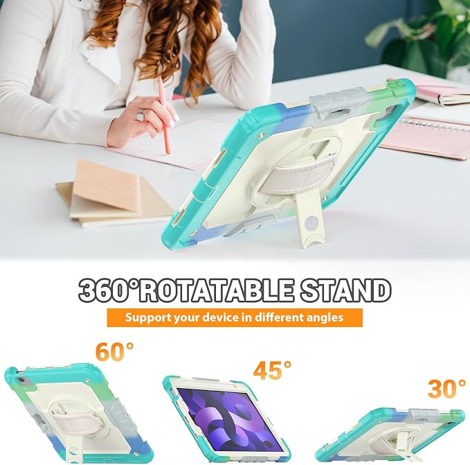 SEYMAC for iPad Air 5th/ 4th Generation Case 10.9", Full-Body Shockproof - Image 4