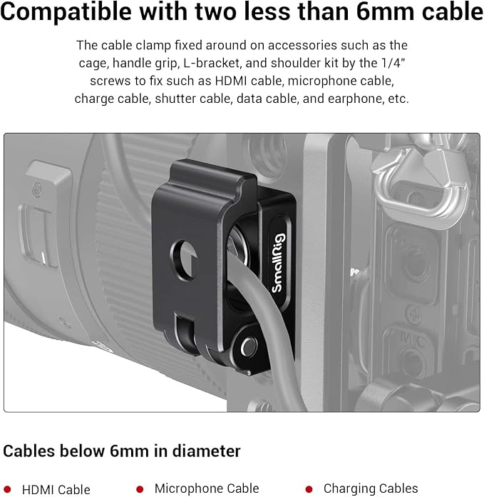SmallRig Universal Spring Cable Clamp MD2418 - Image 2