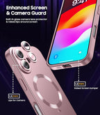 Magnetic for iPhone 16 Case Slim Soft Silicone Bumper Shockproof Metallic - Image 4