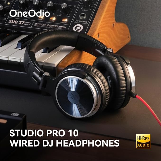 OneOdio Wired Over Ear Headphones Hi-Res Studio Monitor & Mixing DJ Stereo - Image 2