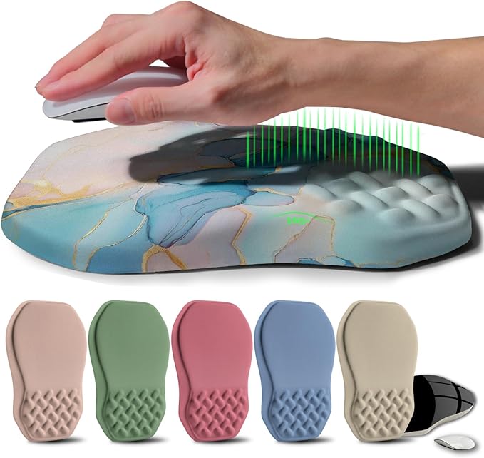 Ergonomic Raised Mouse Pad Wrist Support by Gleamtide