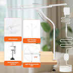 LED Desk Lamp for Office Home, 3 Light Bar Adjustable Desk Light - Image 5