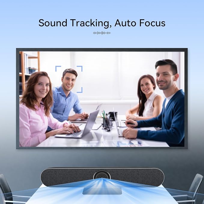 Retekess TC201 4K USB Video Conference Room Camera, AI Auto Fram, Speaker - Image 3