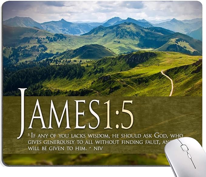 Mouse Pad, Mountains Mouse Pad Custom Design, Square Waterproof Mouse Pad by DUADELI
