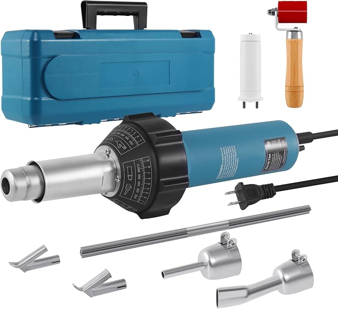 Iglobalbuy 1600W Hot Air Welder Heating Gun Kit, Handheld Hot Air Vinyl PVC TPO by Iglobalbuy