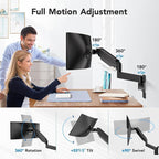 HUANUO 49 inch Ultrawide Monitor Wall Mount, Heavy Duty Screen Arm - Image 6