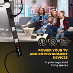9 Outlets 3 Feet Power Cord 3 Feet Body Opentron OT3093 Heavy Duty Metal Surge - Image 7