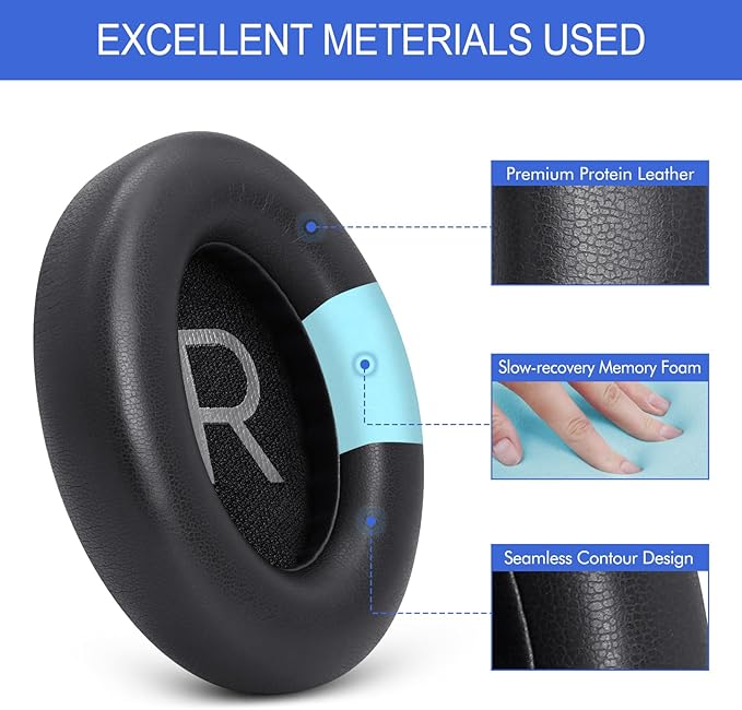 Replacement Ear Pads for Bose NC700 Noise Cancelling Headphones, Upgrade - Image 4