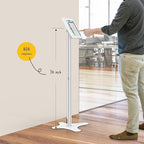 Tablet Floor Stand, Anti-Theft, Rotate Lockable Metal Tablet Enclosure+Aluminum - Image 2