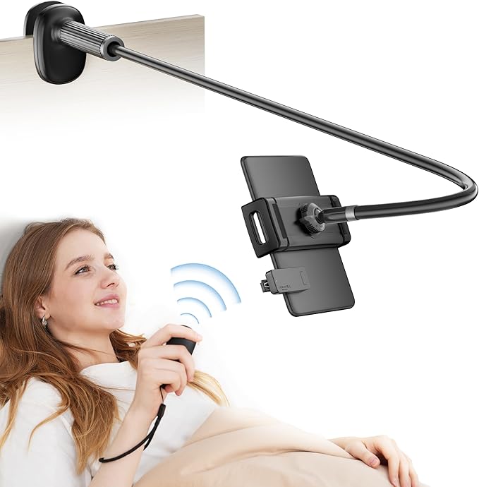 Gooseneck Kindle Holder with Remote Page Turner by VoltifyMax