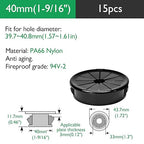 15PCS Cable Grommets, 1-9/16" Desk Hole Cover Petal Shaped Buckle Type Nylon - Image 9