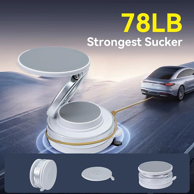 Upgraded 360° Nano Gel Vacuum Magnetic Car Phone Holder Ultra Strong Suction - Image 5