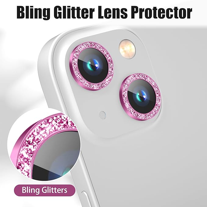AGVEE 3+3 6 Pack for iPhone 15 6.1" / 15 Plus 6.7" Camera Lens Cover Protector - Image 5