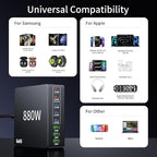 880W USB C Charger Block Charging Station 8 Port Fast GaN Chager 140W 160W PD - Image 3