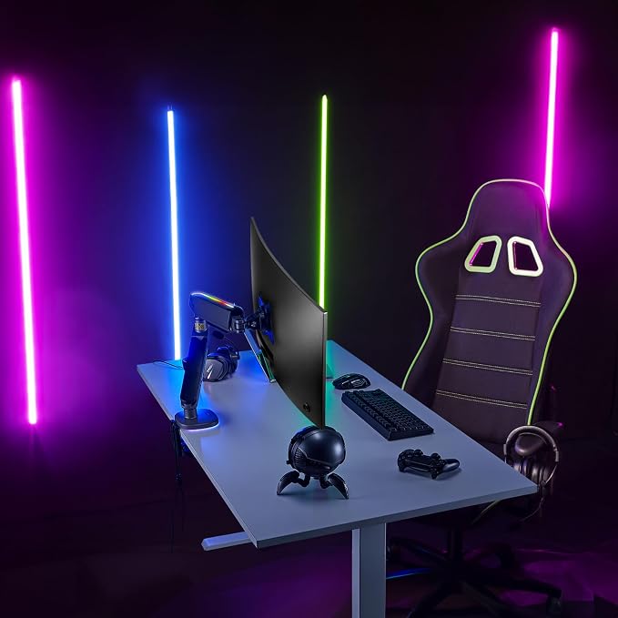 AVLT Single 27”-45” RGB Gaming Monitor Arm Desk Mount Built-in 20 Lighting - Image 5