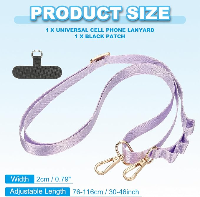 PATIKIL Universal Cell Phone Lanyard, Adjustable Crossbody Phone Strap - Image 2
