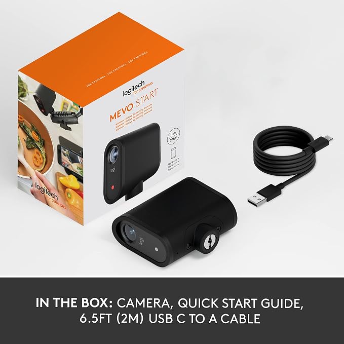 Logitech for Creators Mevo Start, Wireless Live Streaming Camera, 1080p HD - Image 11
