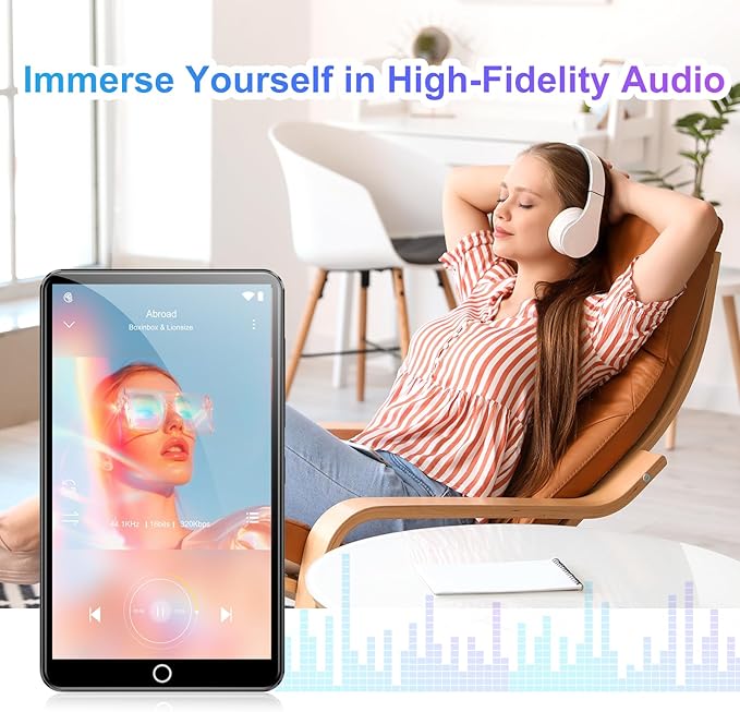 Conrain 80GB mp3 Player with Bluetooth and WiFi, 4.02" Touchscreen Android MP3 - Image 7