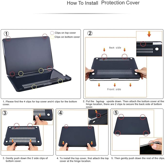 Compatible with MacBook Air 13 Inch Case 2017 2016 2015 2014 2013 2012 2011 - Image 4