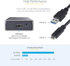 StarTech.com USB-C 10Gbps to M.2 NVMe or M.2 SATA SSD Enclosure - Image 2
