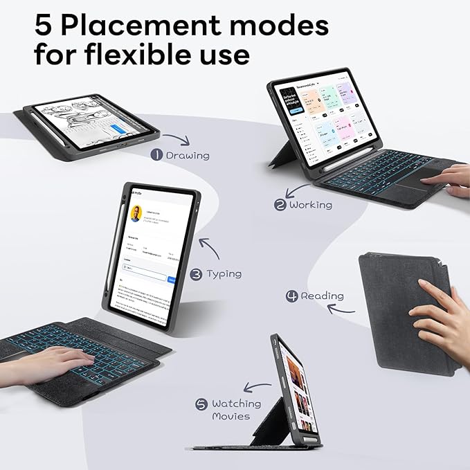 Combo Keyboard Case with Trackpad - Image 7