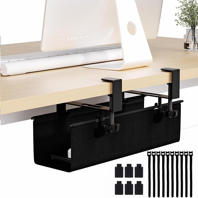 Under Desk Cable Management Tray 15.7" by JOLENSOY