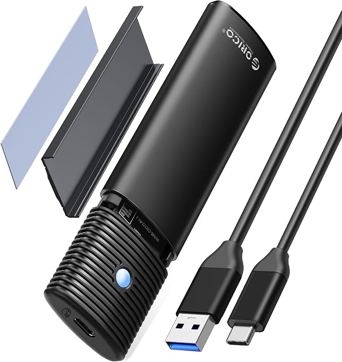ORICO M.2 NVMe SATA SSD Enclosure Adapter Tool-Free, USB C 3.2 Gen 2 10Gbps NVMe by PioneerDataSolutionPowerYourFuture