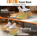 Bamboo Foot Rest for Under Desk at Work - Image 3