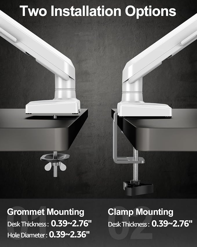 Single Monitor Arm Fits up to 32 Inch Computer Screens, Holds 4.4-22lbs - Image 3