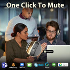 V5.3 Wireless Headset with Mic for Work, 45Hrs Computer Headset with Microphone - Image 3