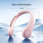 JISULIFE Portable Neck Fan, Hands-Free Bladeless, 5 Speeds, 4000 mAh Battery - Image 5