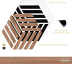 Mollywell Hexagon Acoustic Panels, Walnut TH4, 12 Pack |Wood Veneer|High - Image 3