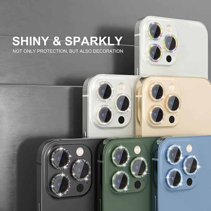 Choiche [3+1 for iPhone 13 Pro/iPhone 13 Pro Max Camera Lens Protector Bling - Image 7