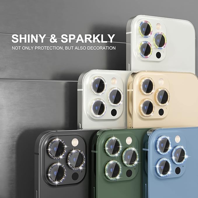 Choiche [3+1 for iPhone 13 Pro/iPhone 13 Pro Max Camera Lens Protector Bling - Image 7