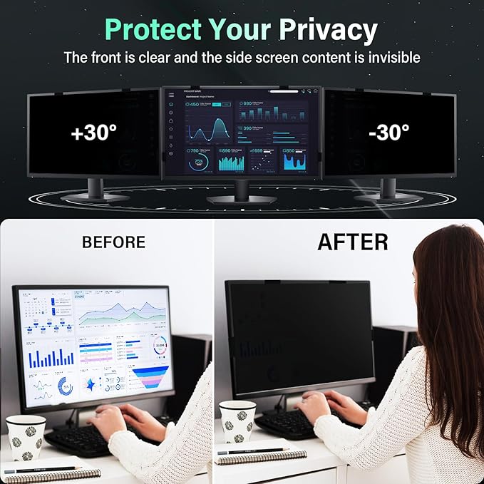 Magnetic 27 Inch Computer Privacy Screen - Image 5
