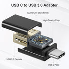 Elebase USB C to USB 3.0 Adapter 4 Pack, Type C Thunderbolt 4 to USB Converter - Image 2