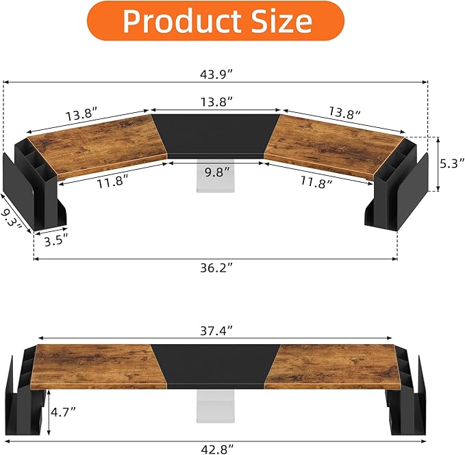 WESTREE Dual Monitor Stand Riser - Image 6