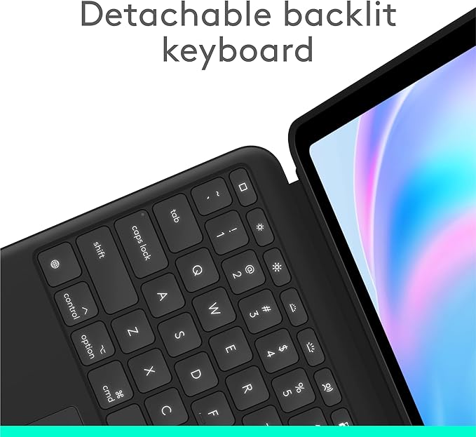 Logitech Combo Touch iPad Air 13 inch Case M2, iPad M3 & Air Keyboard Case - Image 3