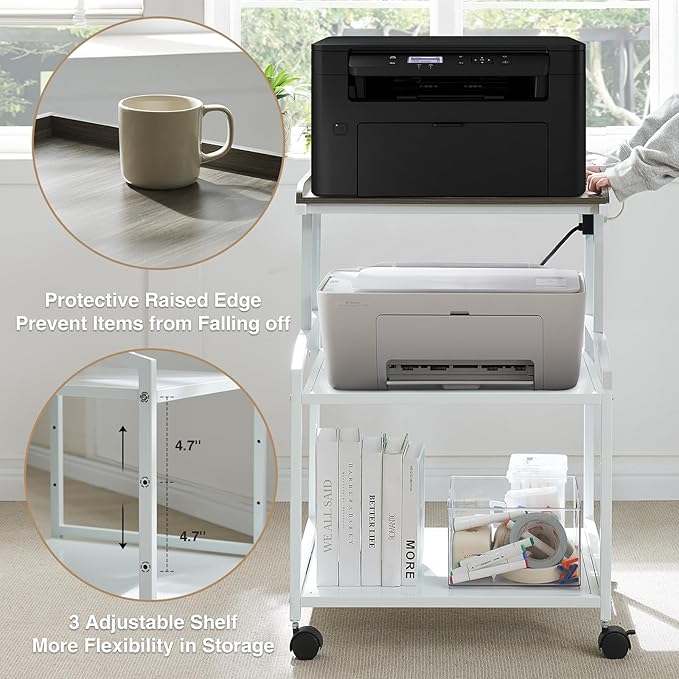 Lauren&Harold 34'' Printer Stand - Image 4