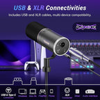 TONOR XLR/USB Gaming Mic, Dynamic Microphone - Image 4