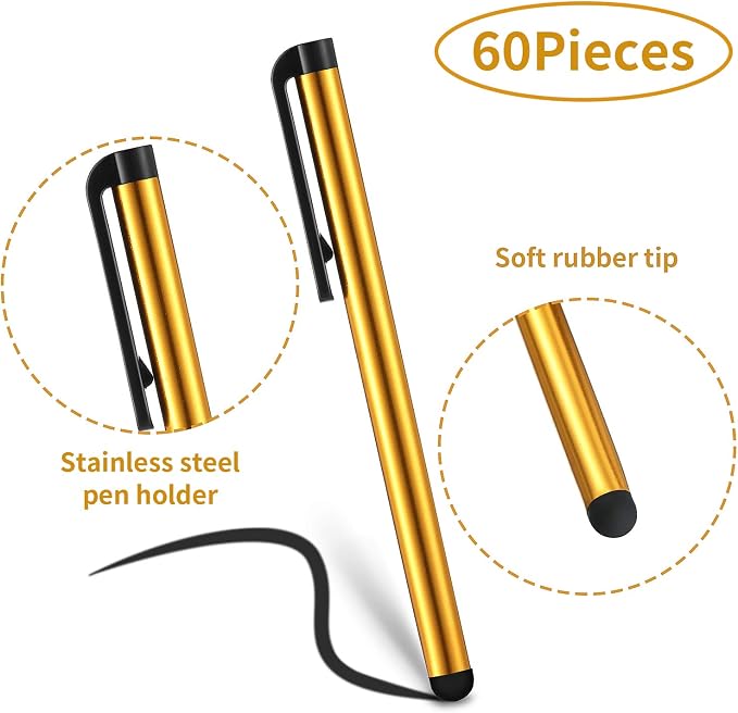 Outus 60 Pieces Stylus Pens Slim Capacitive Stylus Touch Pens - Image 3