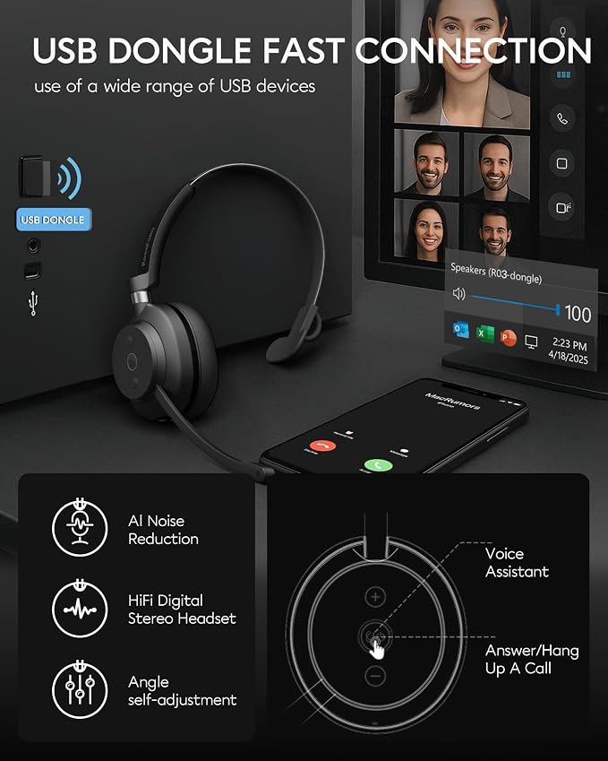 Bluetooth Headphones Wireless Headset - Image 8