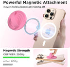 Magnetic Phone Ring Grip Holder, Silicone Finger Loop Grip, Compatible - Image 3