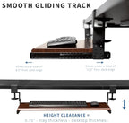VIVO Height Adjustable Clamp and 12 inch Rail Set - Image 5